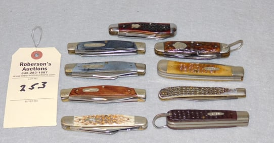 9 Assorted Folding Pocketknives