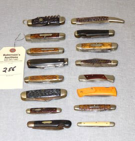 16 Folding Pocket Knives