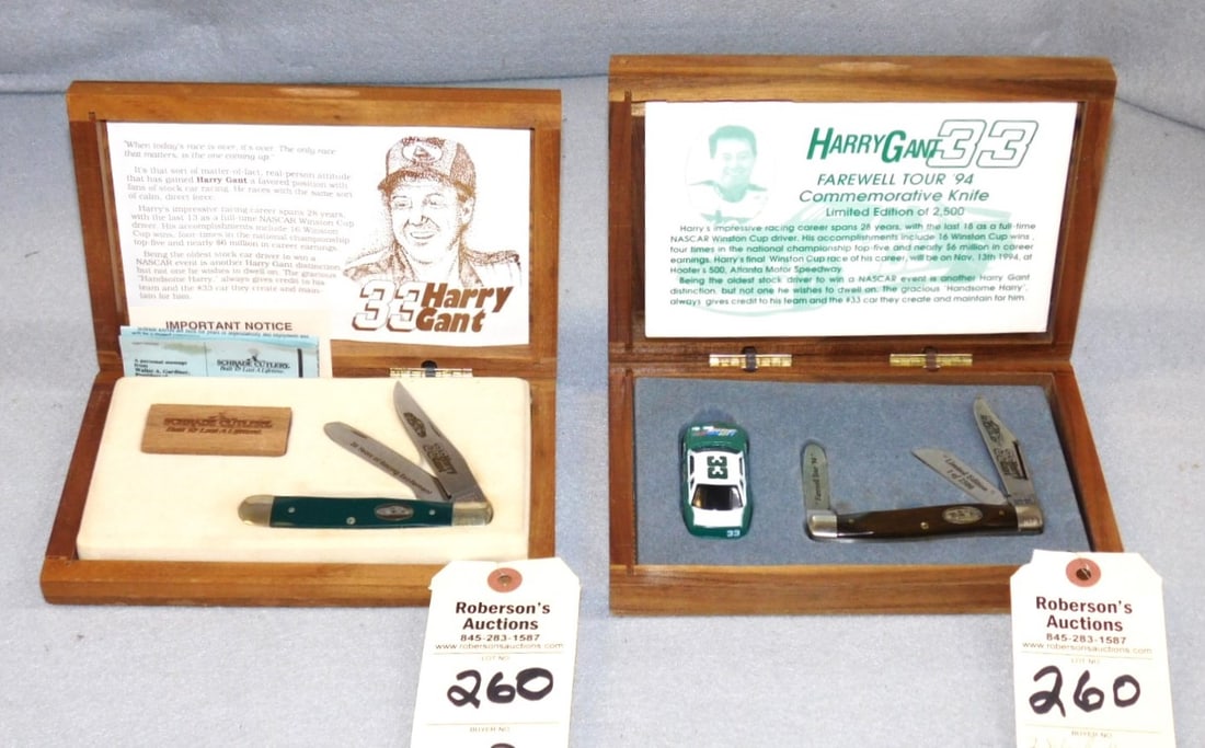 2 - Schrade Harry Gant  Knives in Cases (1 of 3)