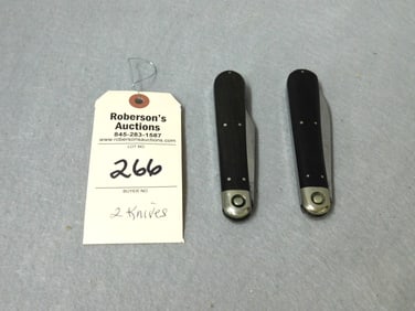 2 - Press Button Knife Co. Single Blade Knives
