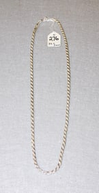 Sterling Man's Rope Twist Necklace
