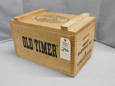 Wooden Schrade Old Timer Ellenville Crate