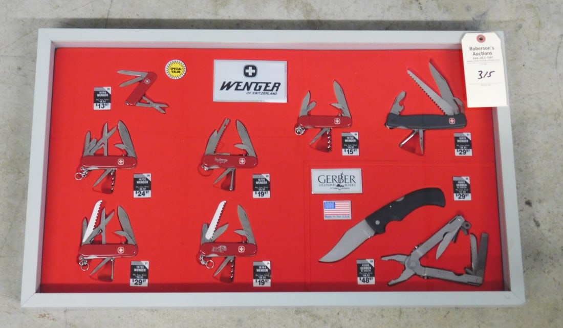 Wenger & Gerber 9 Knife Store Display (1 of 3)