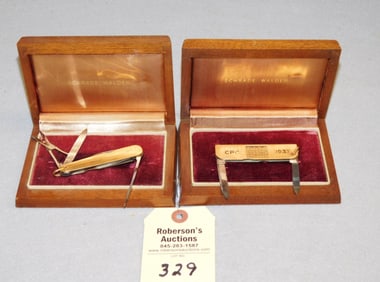 2 - Cased Schrade Cut. Co./Walden Knives