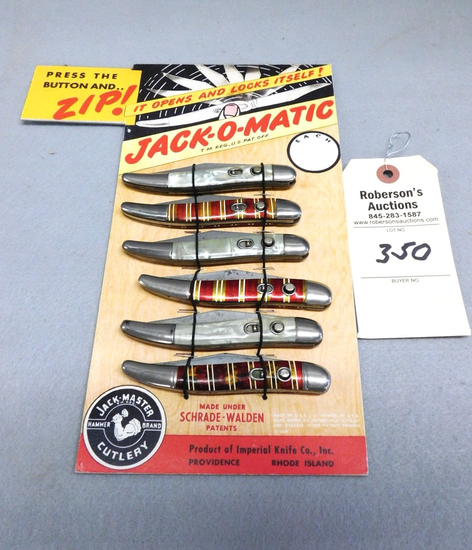 Jack-O-Matic 6 Knife Card Store Display (1 of 2)