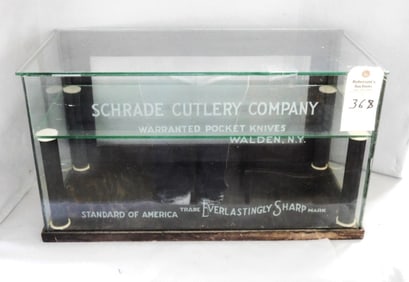 Schrade Cutlery Co. Walden, NY Glass Display