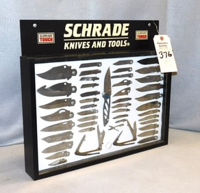 Tin  Schrade Display w/46 Pcs.