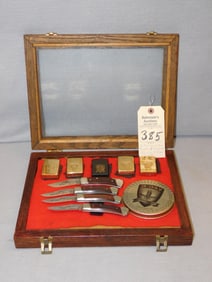 D-Day Commemorative 4 Knife Display