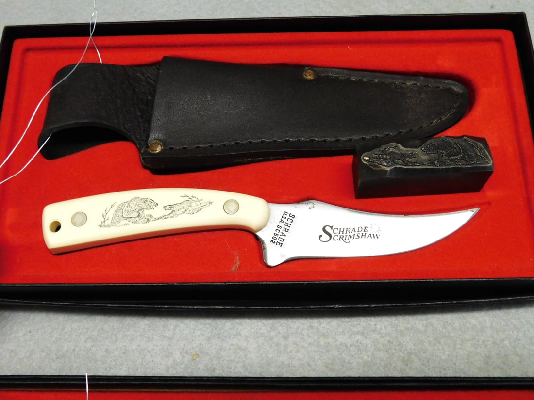 3 - Schrade Scimshaw US Knives - 3