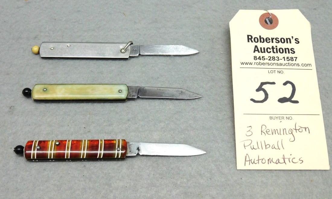 3 - Remington Pullball Automatic Knives - 2