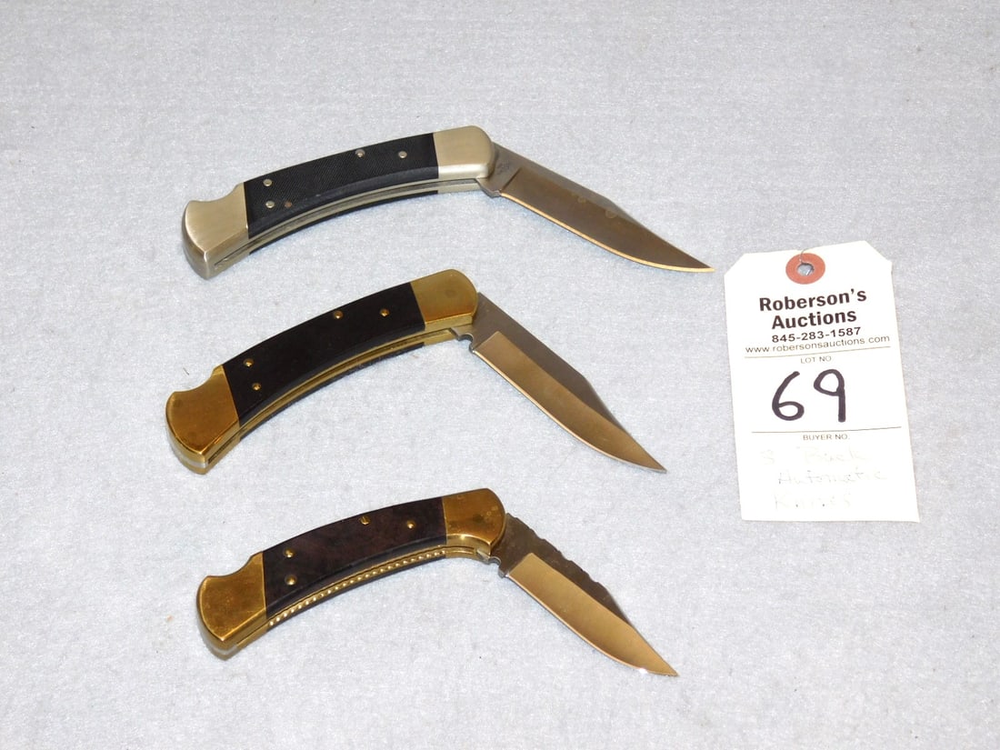 3 - Buck Automatic Knives - 2