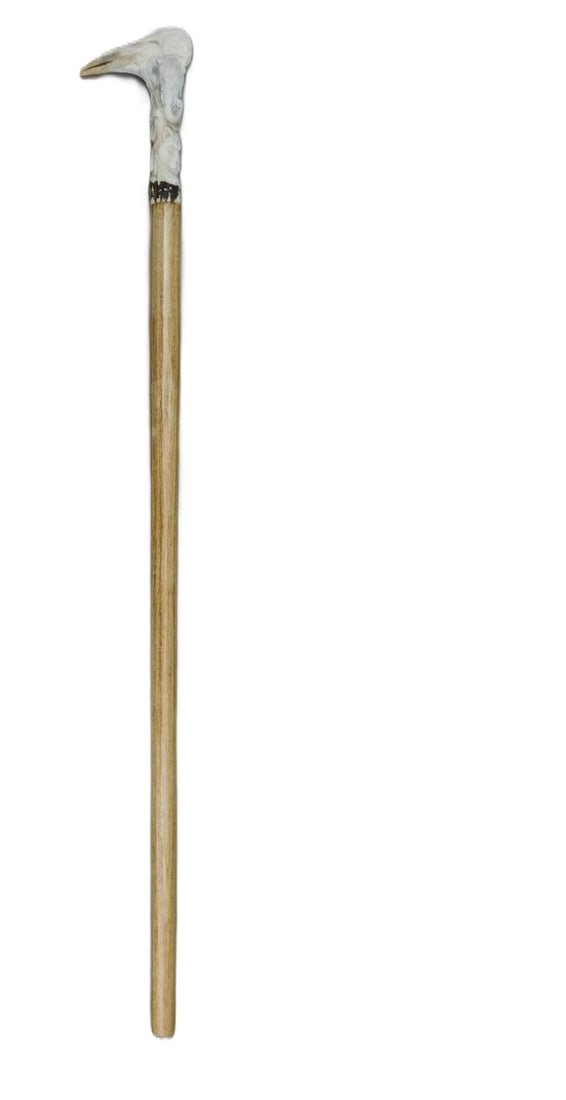 Custom Made Carved Walking Cane - 2