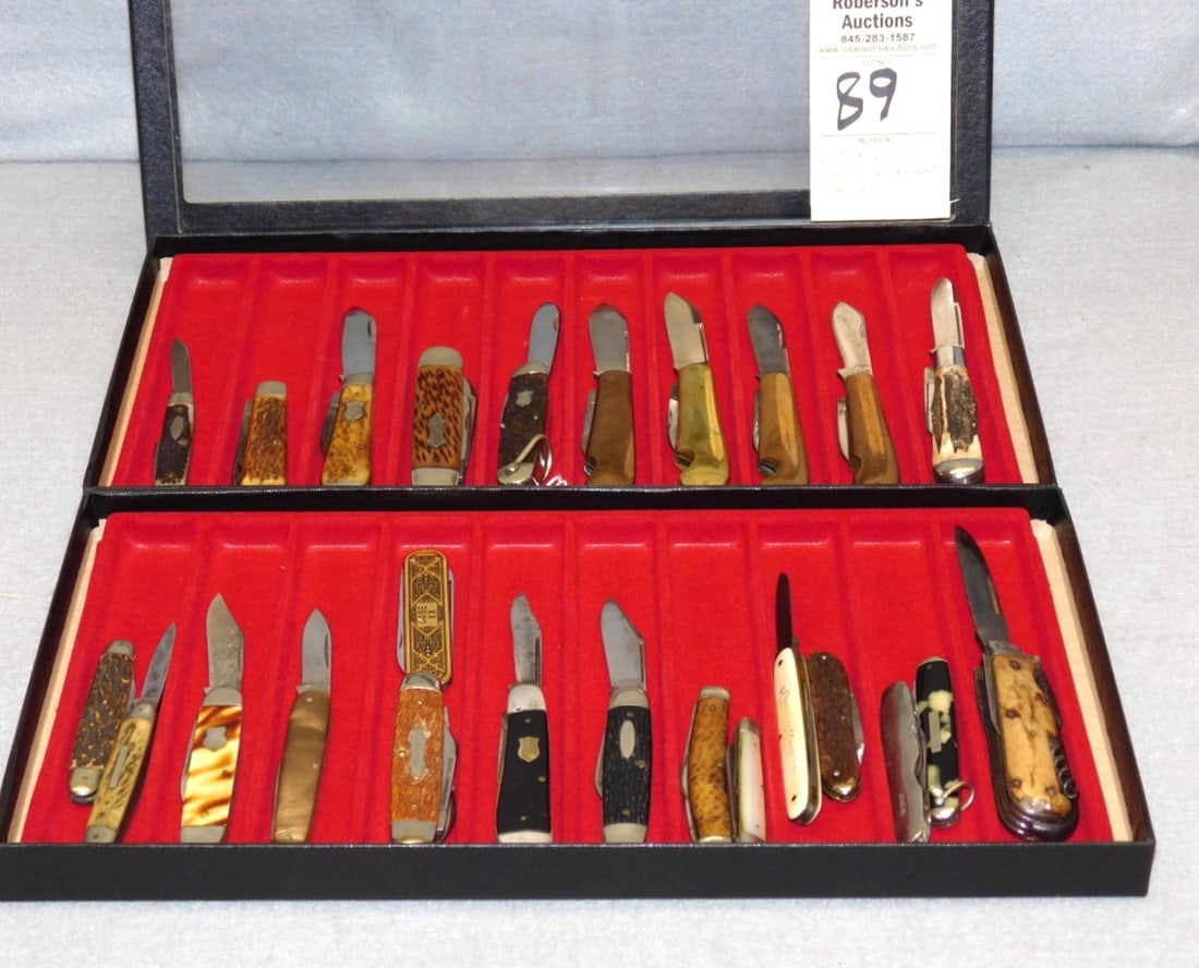 Lot of 24 Used Knives - Different Makers (1 of 2)