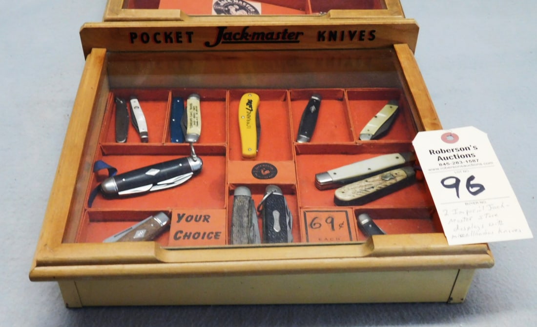 2 - Jackmaster Pocket Knife Counter Cases - 2