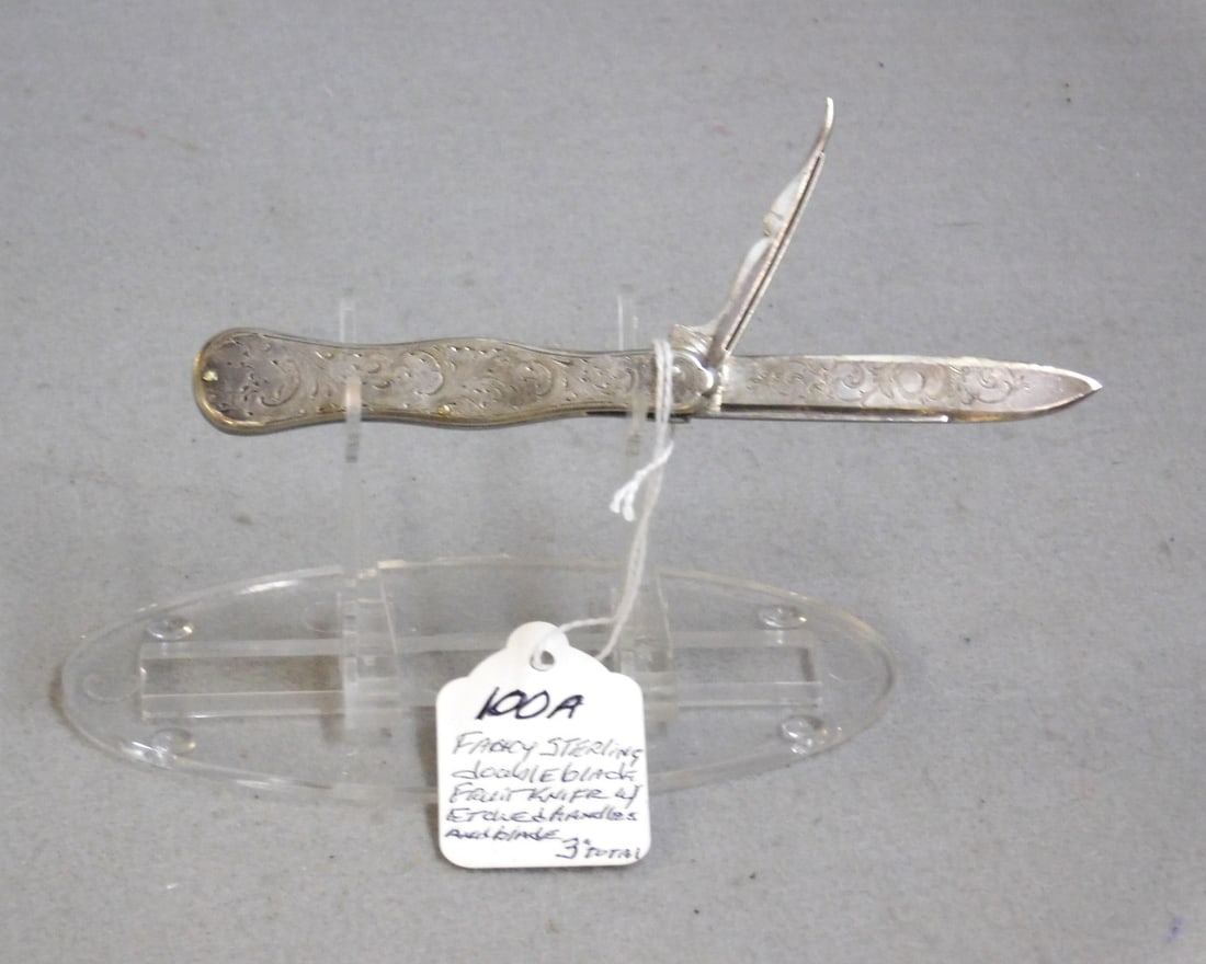 Sterling Double Blade Fruit Knife - 2