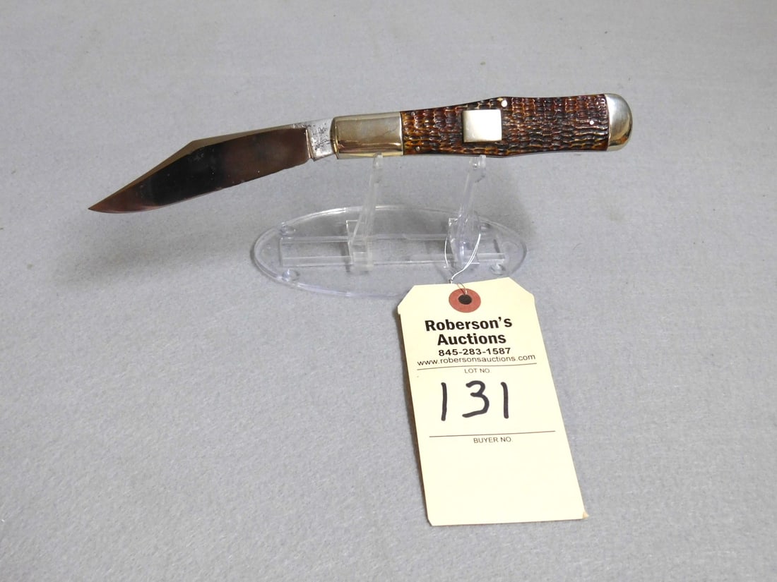 Case Coke Bottle Auto. Zipper Knife: Case Coke Bottle Zipper Knife, Automatic, C61050L, Bone Handles, No Cracks, 5 3/8" Closed, Fires Well and Locks Up Tight, VG Condition