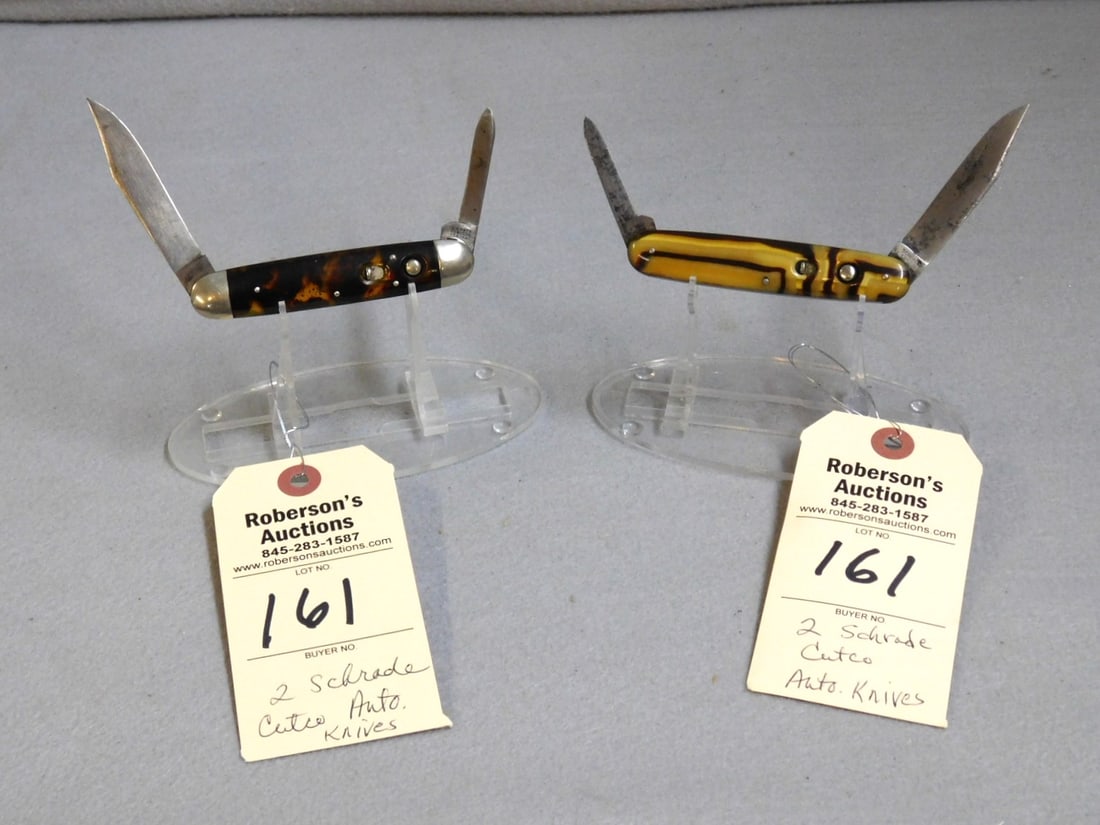 2 Schrade Cutco Automatic Knives - 2