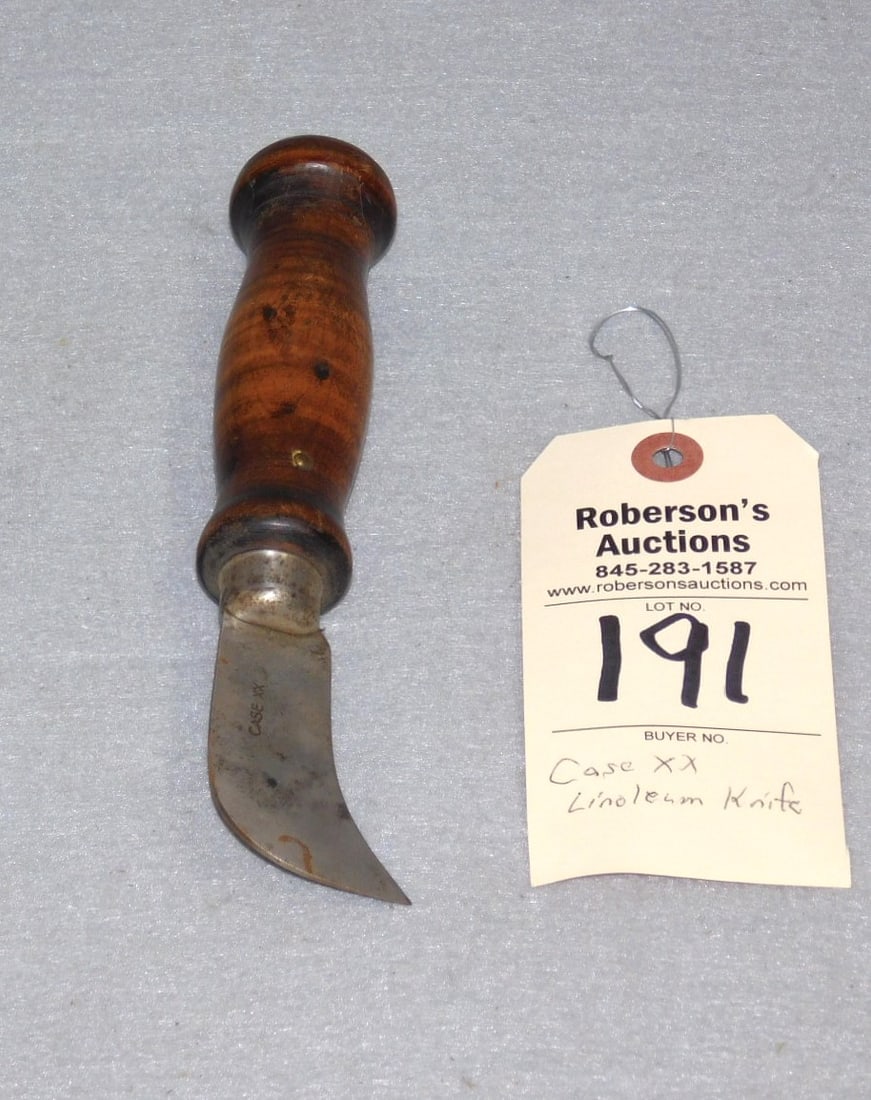 1 - Case XX Linoleum Knife: 1 - Case XX Linoleum Knife in VG Cond., Size 7 1/2"