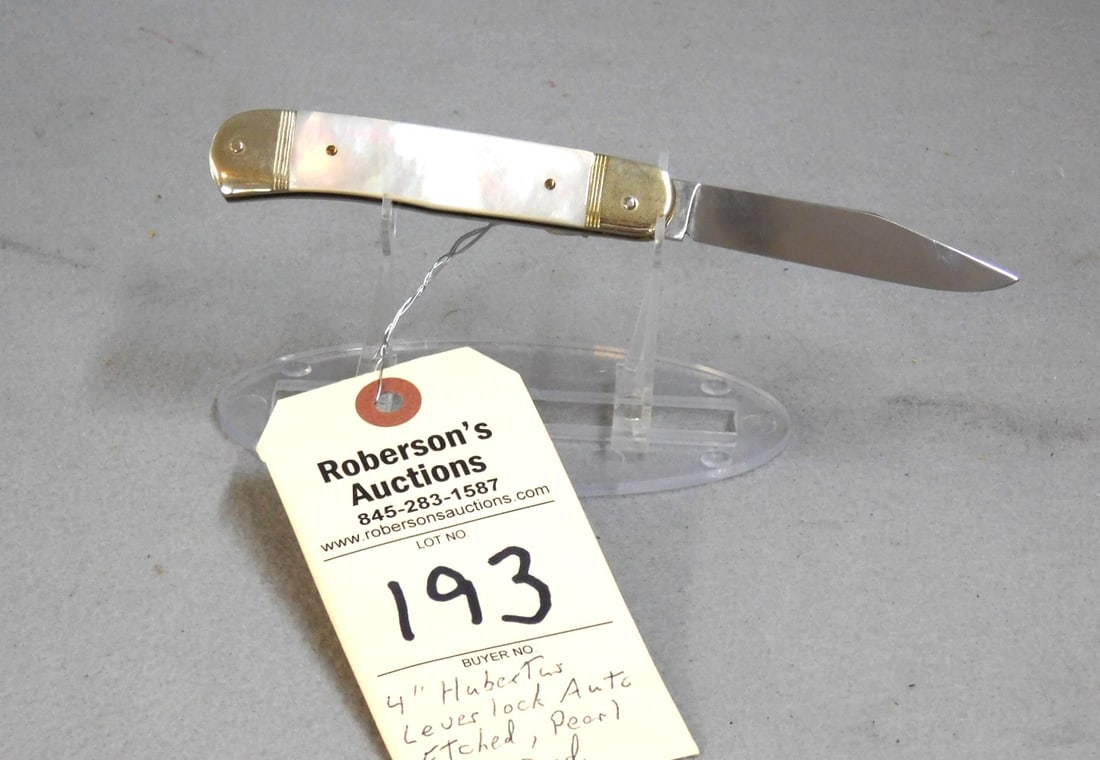 Hubertus Lever Lock Automatic Knife - 2