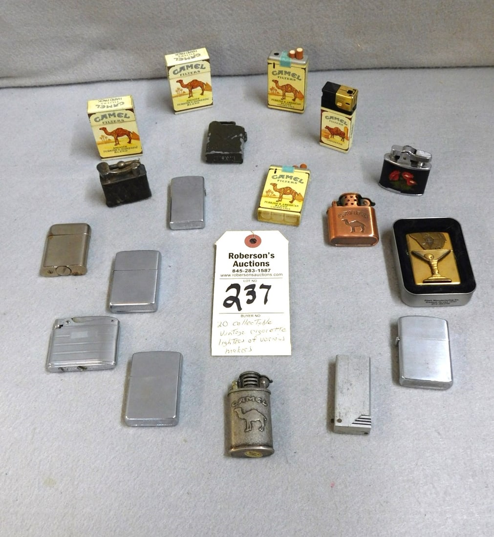 18 Collectible Vintage Cigarette Lighters (1 of 3)