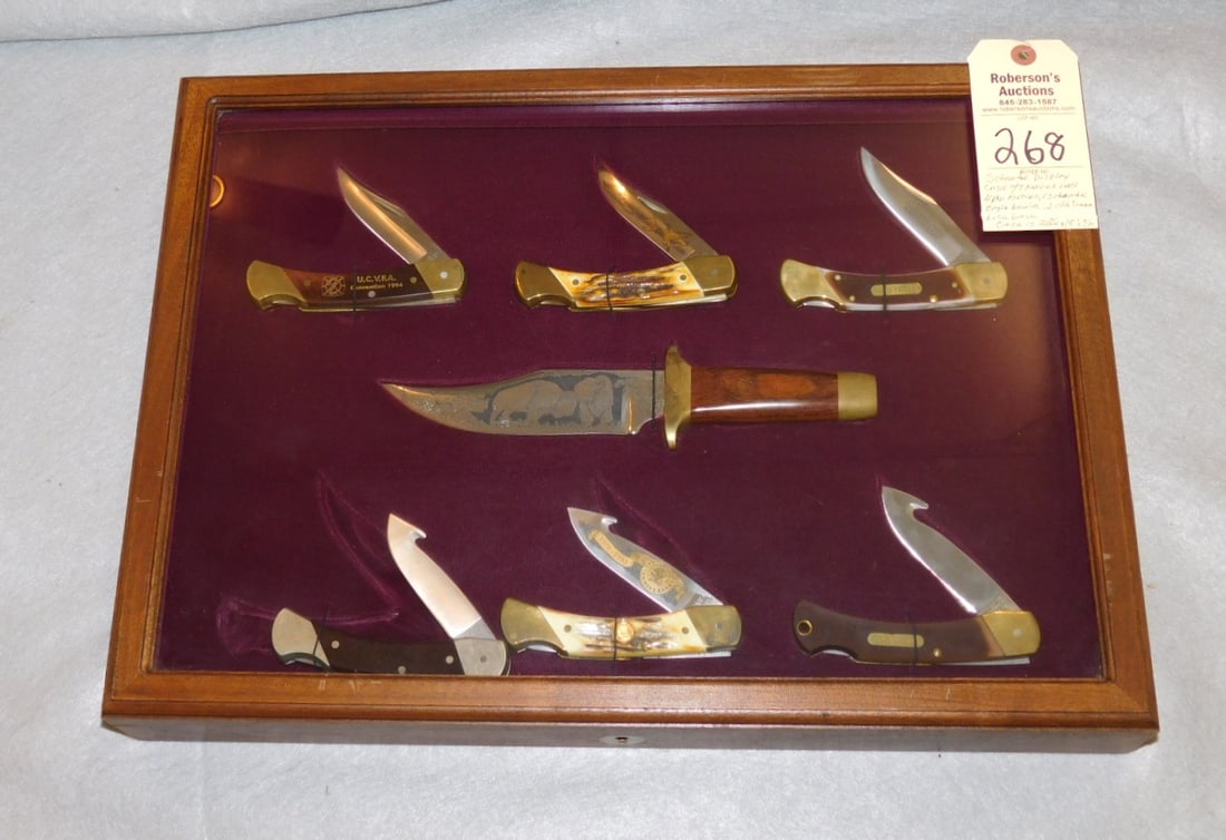 Schrade Display Case w/7 Knives (1 of 3)