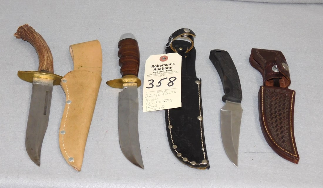 3 Lg.. Sheath Knives (1 of 3)