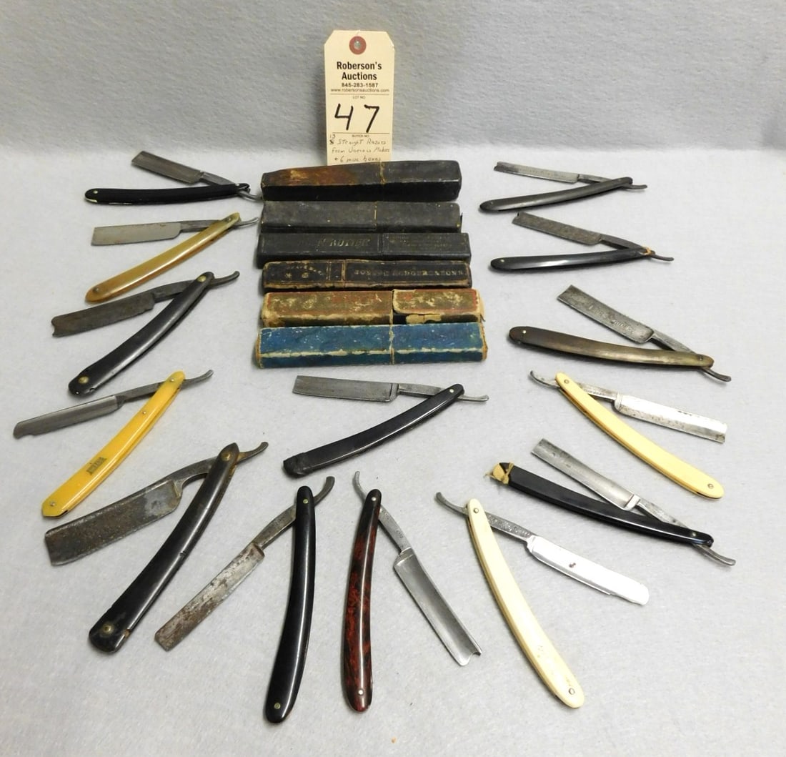 13 Straight Razors by Various Makers (1 of 7)