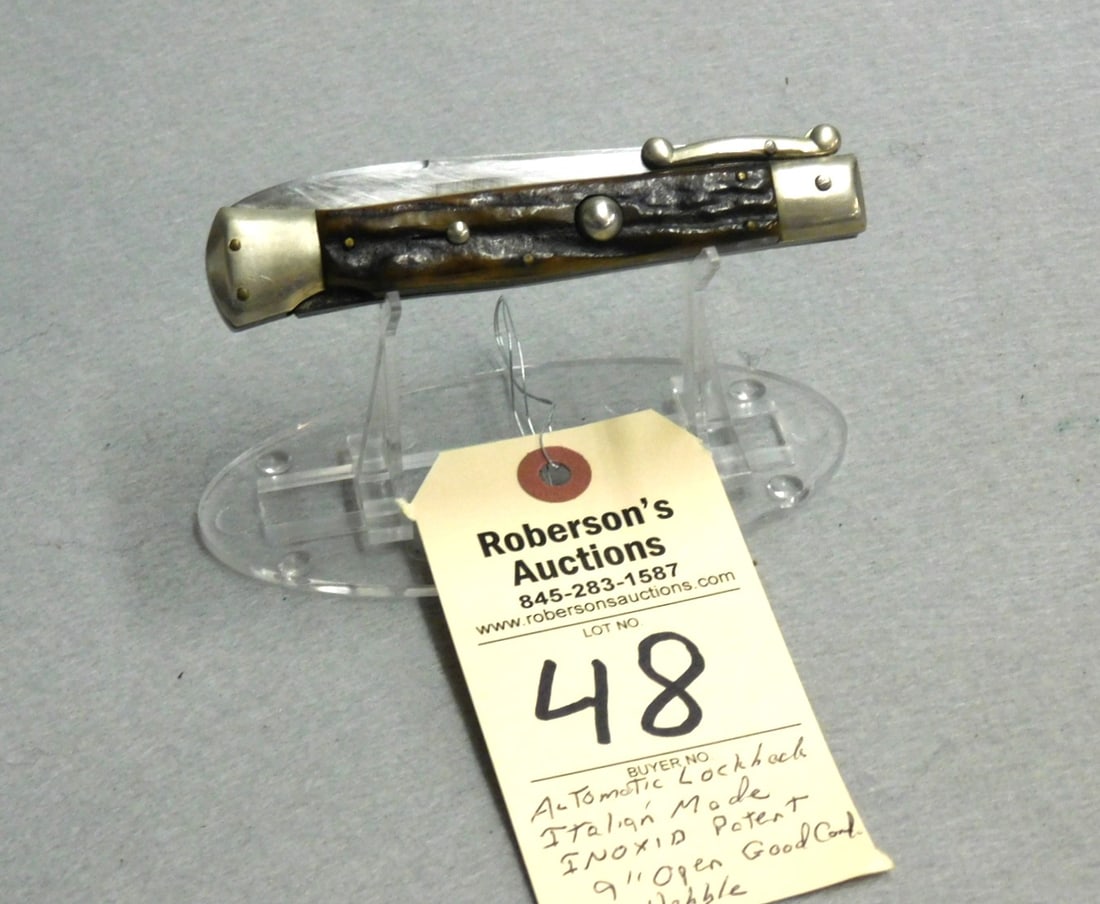 Italian Made Automatic Lockback Knife (1 of 4)