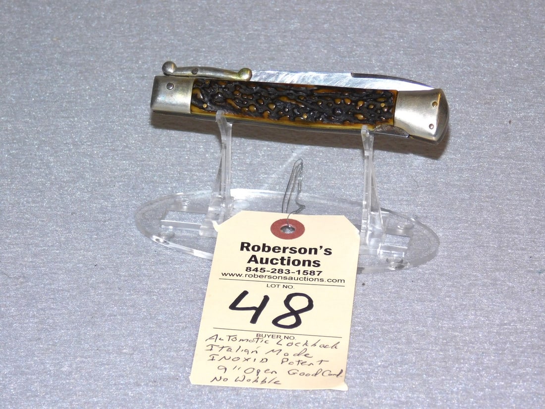 Italian Made Automatic Lockback Knife - 2