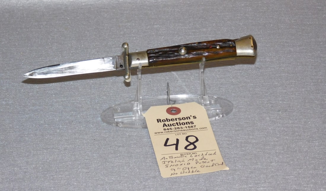 Italian Made Automatic Lockback Knife - 3