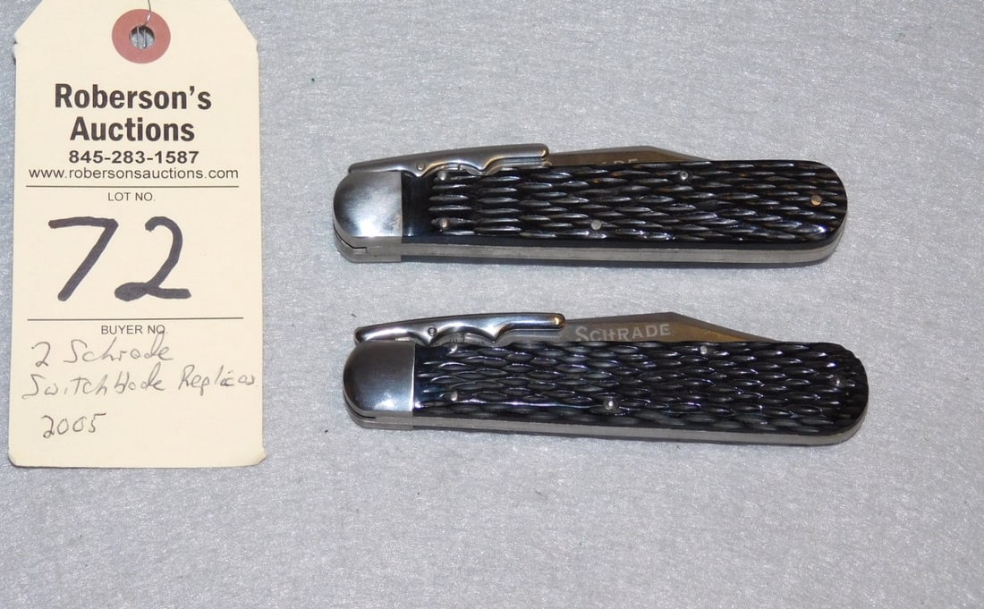 2 - Schrade Switch Blade Knives - 2