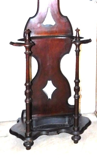 Walnut Victorian Hallrack - 3