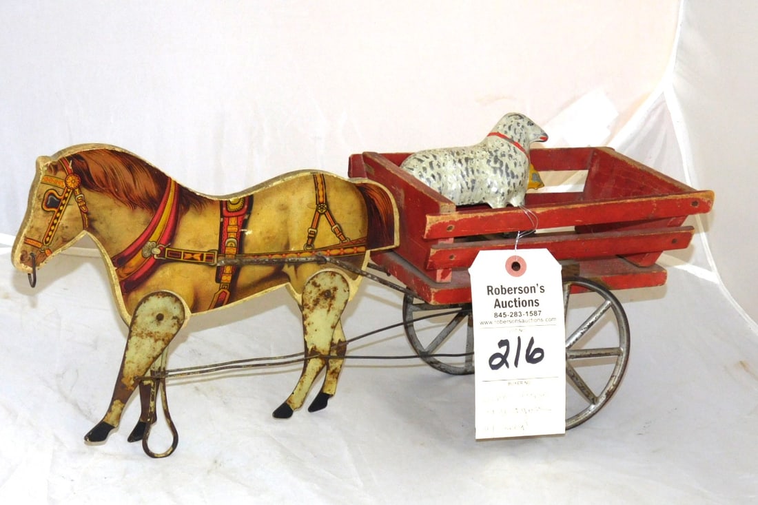 Gibbs Horse & Wagon Pulltoy (1 of 2)