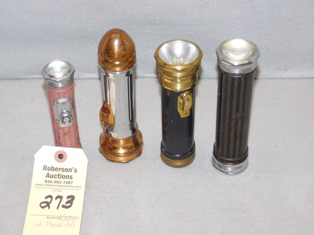 4 Vintage Flashlights (1 of 1)