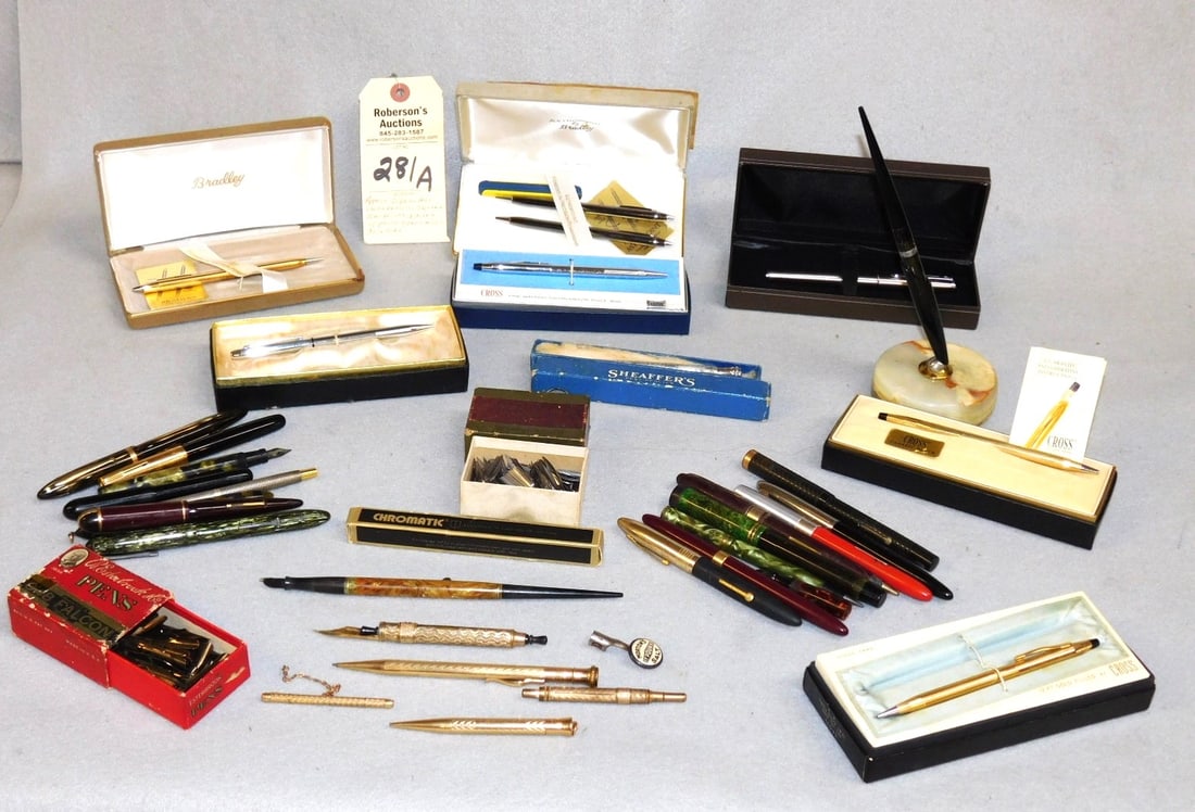 Miscellaneous Tray of Pens & Related (1 of 3)