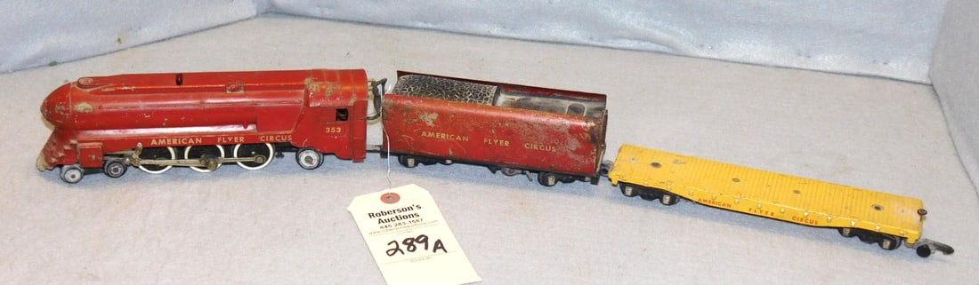 3 Pc. American Flyer Circus Trains (1 of 3)