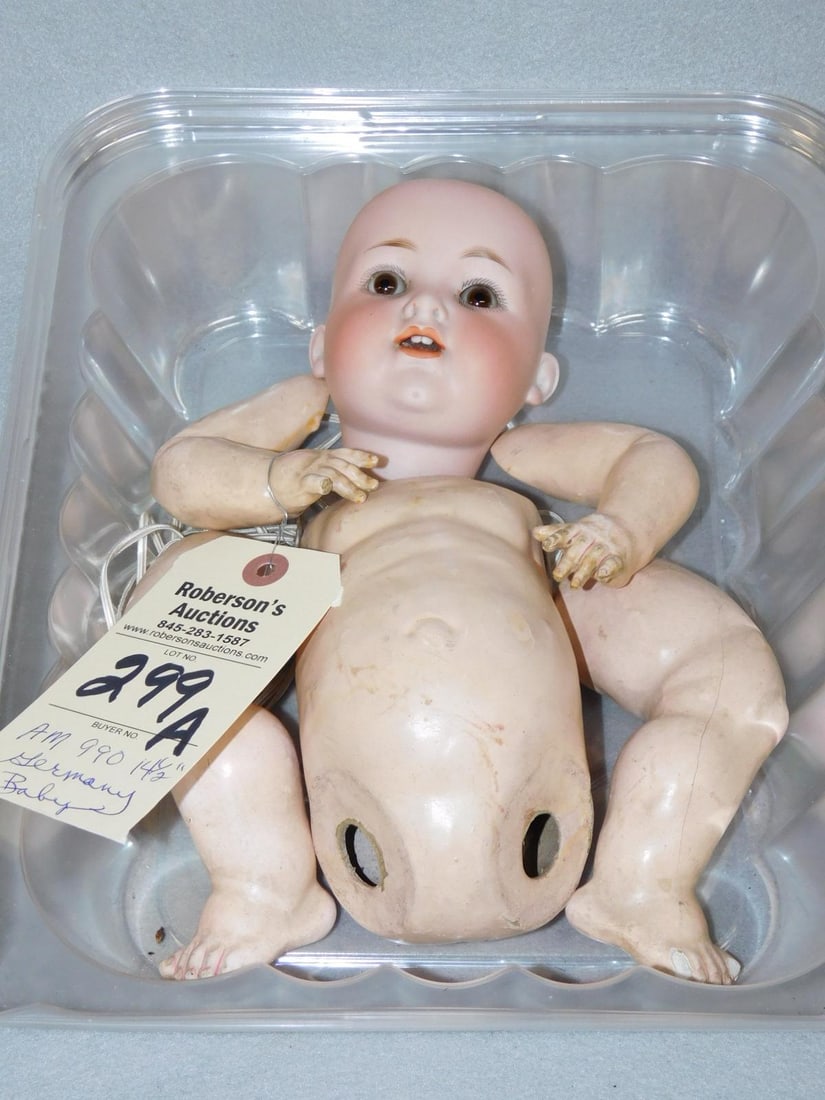 14 1/2" AM 990 Bisque Head Baby Doll (1 of 2)
