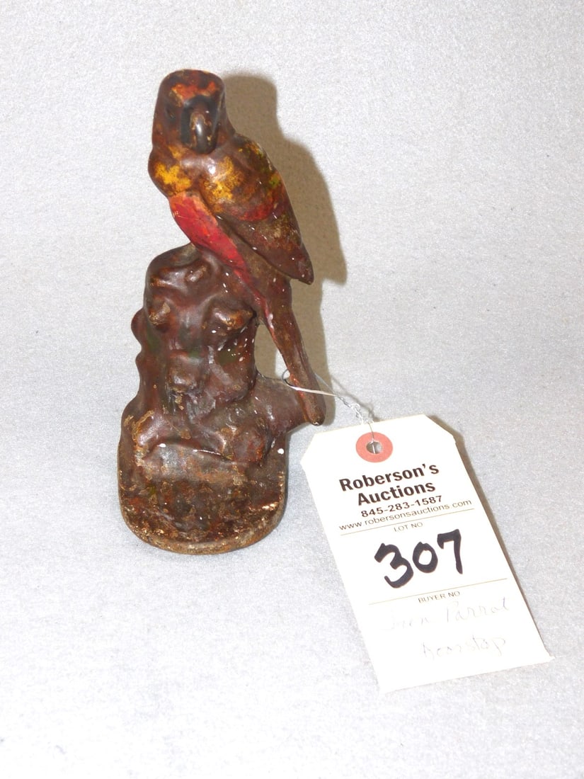 Cast Iron Parrot Doorstop (1 of 2)