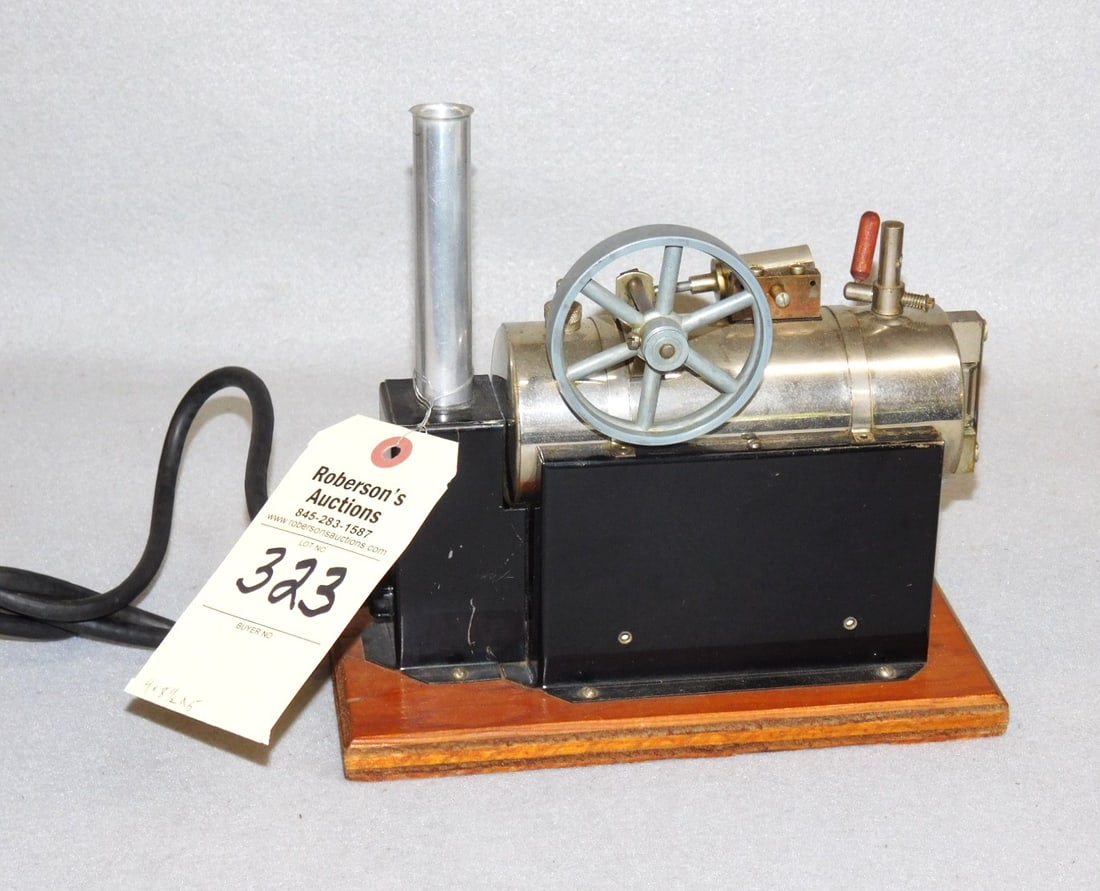 Electric Steam Engine: Electric Steam Engine by Jensen Mfg. Co. in Gd Cond. - 9"W x 8 1/2"H x 5 1/4"D
