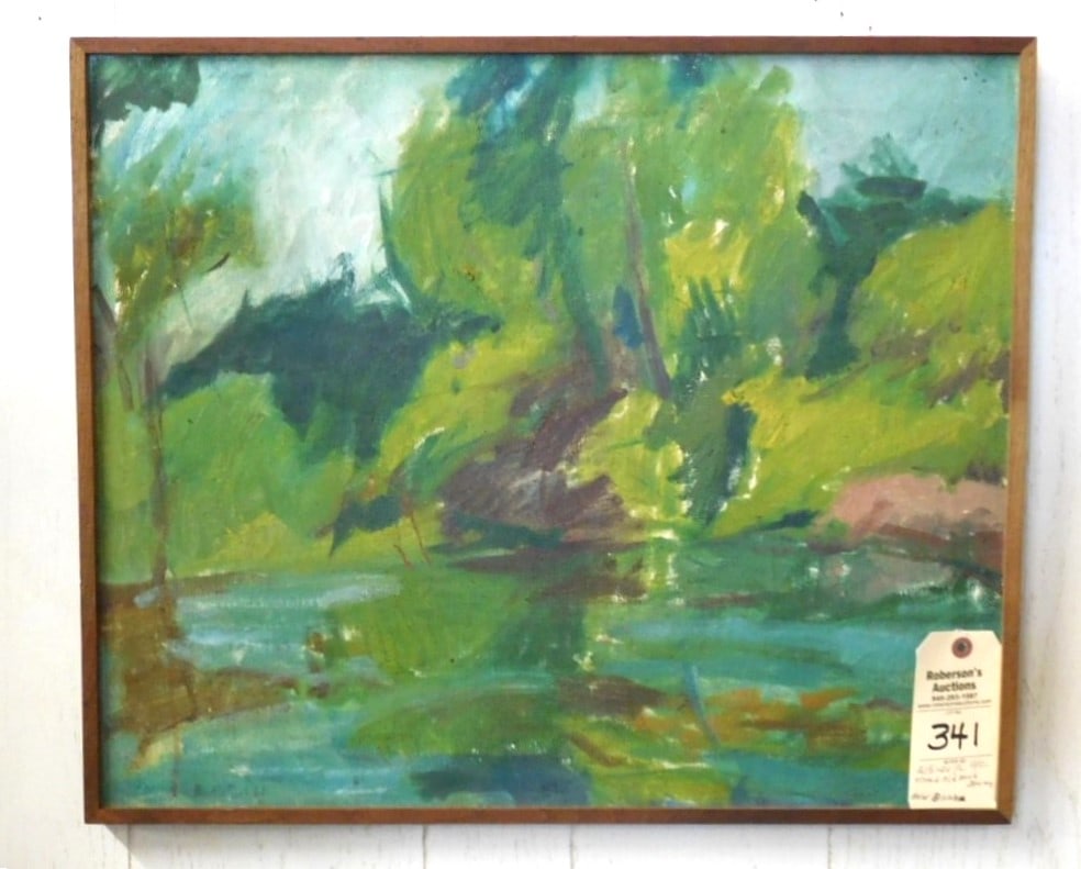 21 1/2x24 1/2" O/C Impressionistic Ptg. (1 of 4)