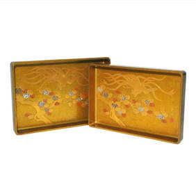Japanese Meji Lacquer Stacking Trays, 19th Century (1 of 10)