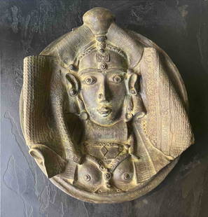 K. LAXMA GOUD (INDIAN,B. 1940) "UNTITLED" BRONZE: K. LAXMA GOUD (INDIAN,B. 1940) "UNTITLED" BRONZE, K. LAXMA GOUD'S WORK IS RENOWNED FOR ITS INTRICATE DETAILING AND A DEEP-ROOTED CONNECTION TO RURAL AND FOLK TRADITIONS. HIS EXPLORATION OF HUMAN AND