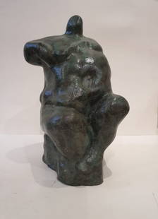B. VITHAL (INDIAN,1933-1992) "UNTITLED" SIGNED B VITHAL (ON THE REVERSE) BRONZE: B. VITHAL (INDIAN,1933-1992) "UNTITLED" SIGNED B VITHAL (ON THE REVERSE) BRONZE HEIGHT: 12.25 IN [31 CM] WIDTH: 7.75 IN [19.6 CM] DEPTH: 7.25 IN [18.3 CM] FROM A LIMITED EDITION THESE ARTWORKS