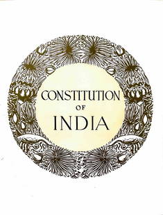 CONSTITUTION OF INDIA - BOOK: CONSTITUTION OF INDIA - BOOK THE SUPREME LEGAL DOCUMENT THAT FORMS THE BACKBONE OF THE NATION'S GOVERNANCE. IT OUTLINES THE STRUCTURE OF THE GOVERNMENT, GUARANTEES FUNDAMENTAL RIGHTS FOR CITIZENS,