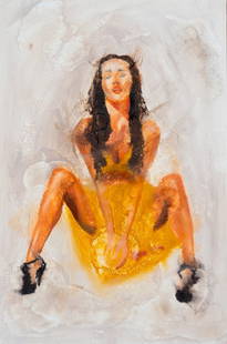 BLISS BY JORVIK OIL ON PANEL: BLISS BY JORVIKOIL ON PANEL 'BLISS CAPTURES A MOMENT OF TRANSCENDENCE THROUGH LUSH COLOR, LAYERED TEXTURE, AND A SENSE OF STILLNESS THAT VIBRATES BENEATH THE SURFACE. THIS OIL ON PANEL IS A MASTERFUL