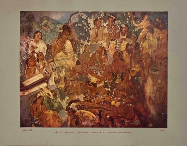 RARE 1956 EDITION -AJANTA PAINTINGS; PUBLISHED BY LALIT KALA AKADEMI, NEW DELHI - 3