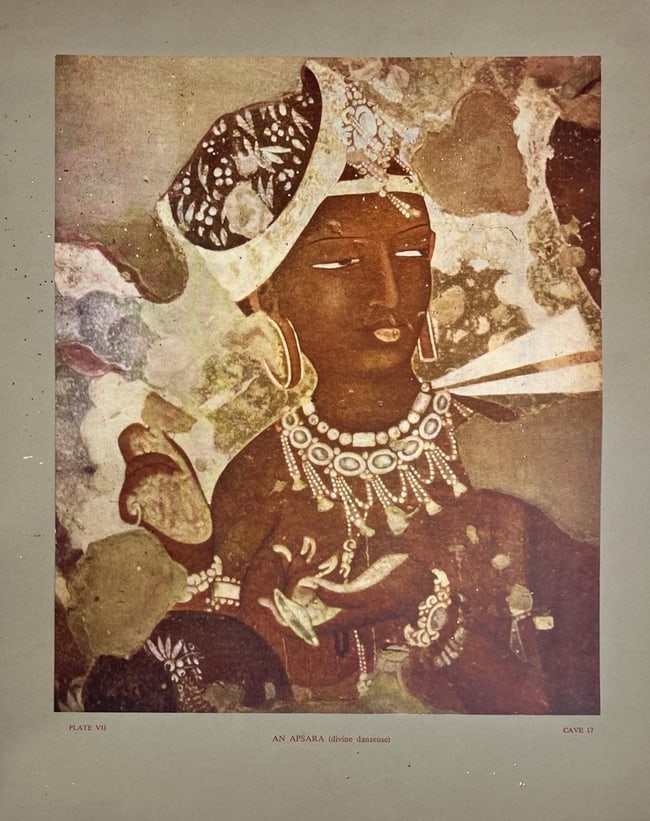 RARE 1956 EDITION -AJANTA PAINTINGS; PUBLISHED BY LALIT KALA AKADEMI, NEW DELHI - 4