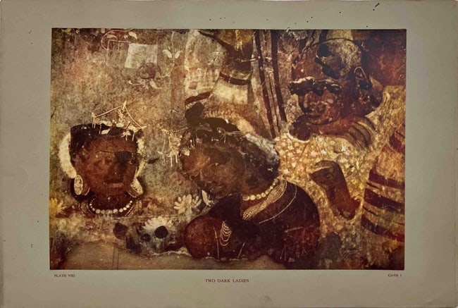 RARE 1956 EDITION -AJANTA PAINTINGS; PUBLISHED BY LALIT KALA AKADEMI, NEW DELHI - 7