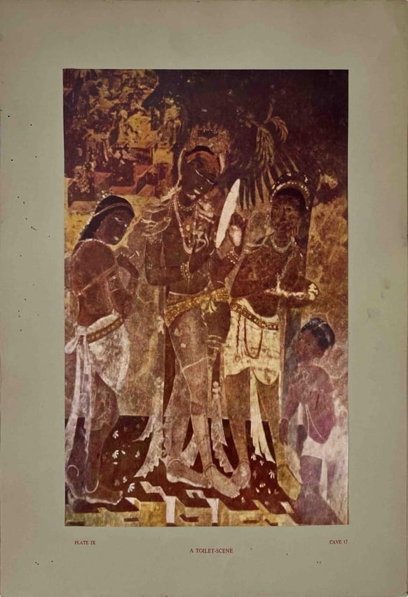 RARE 1956 EDITION -AJANTA PAINTINGS; PUBLISHED BY LALIT KALA AKADEMI, NEW DELHI - 8