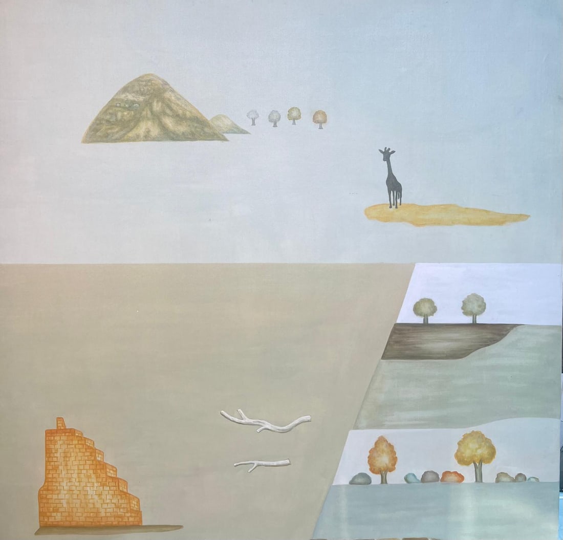 PRABHAKAR BARWE (1936–1995) UNTITLED, 1989 ENAMEL ON CANVAS 40 × 39 IN: PRABHAKAR BARWE (1936–1995)UNTITLED, 1989 ENAMEL ON CANVAS40 × 39 IN AN IMPORTANT ENAMEL ON CANVAS BY PRABHAKAR BARWE (1936–1995), ONE OF THE MOST SIGNIFICANT FIGURES OF POST-INDEPENDENCE